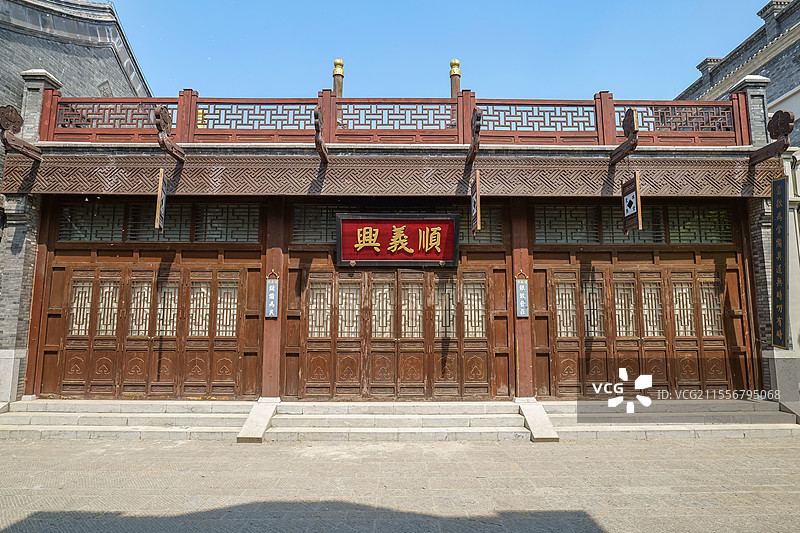 山东济南园博园电影小镇民国建筑图片素材