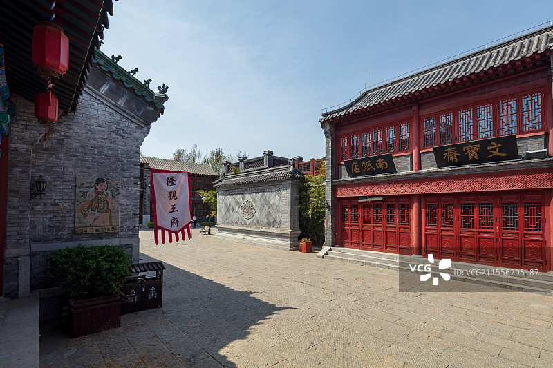 山东济南园博园电影小镇民国建筑图片素材
