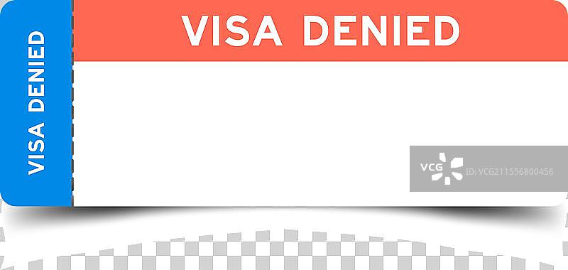 蓝色和橙色的签证字样票据图片素材