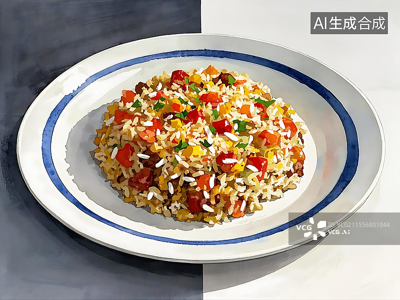 【AI数字艺术】手抓饭图片素材