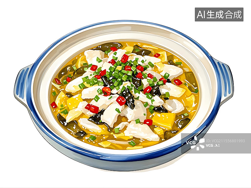 【AI数字艺术】酸菜鱼图片素材