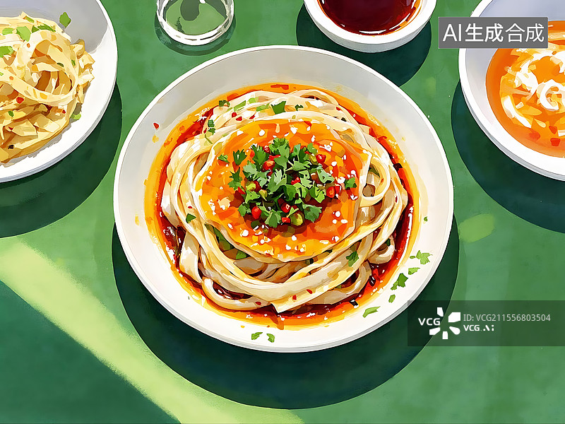 【AI数字艺术】西安凉皮图片素材