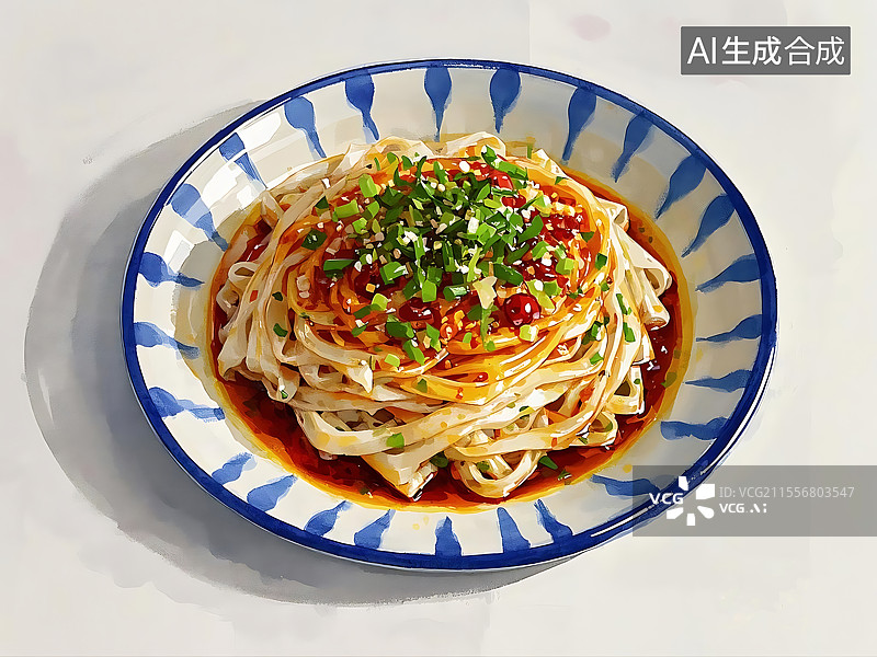 【AI数字艺术】西安凉皮图片素材