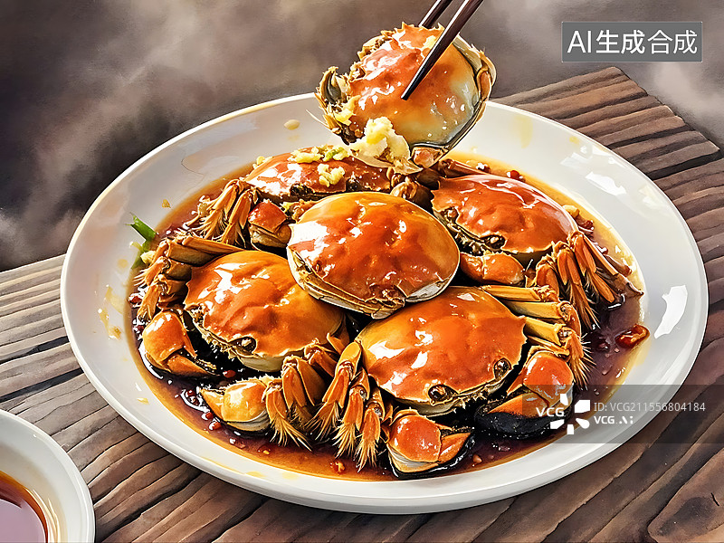 【AI数字艺术】香辣蟹图片素材