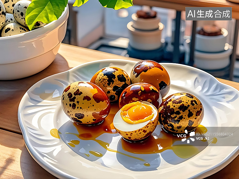 【AI数字艺术】香卤鹌鹑蛋图片素材