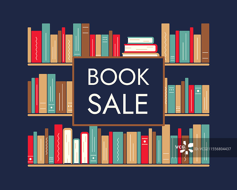 书籍销售，书架，孤立的书柜，书脊图片素材