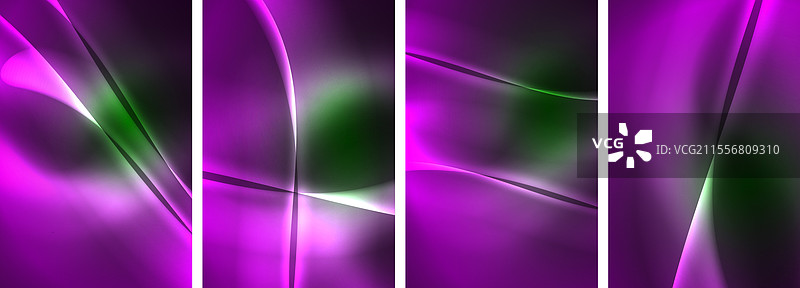 鲜艳的紫色和绿色抽象背景图片素材