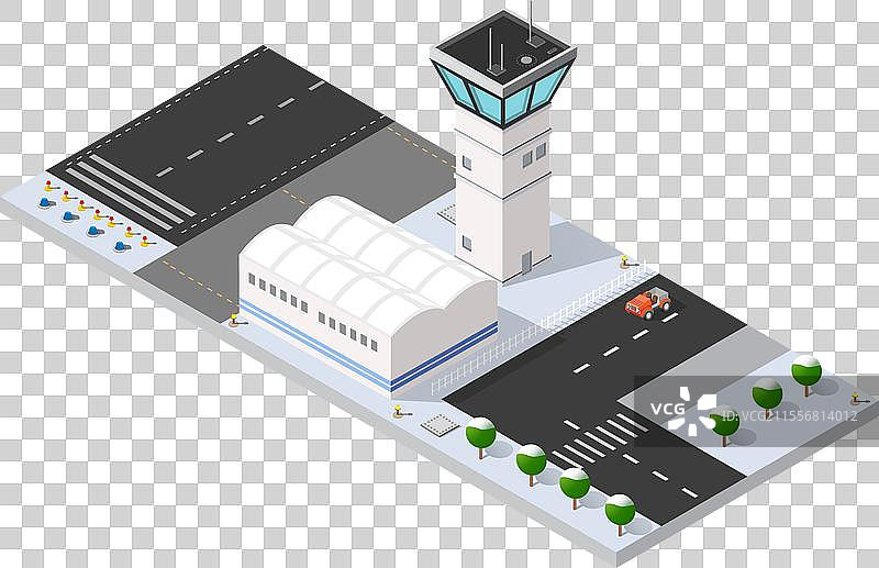 城市国际的等距三维跑道图片素材