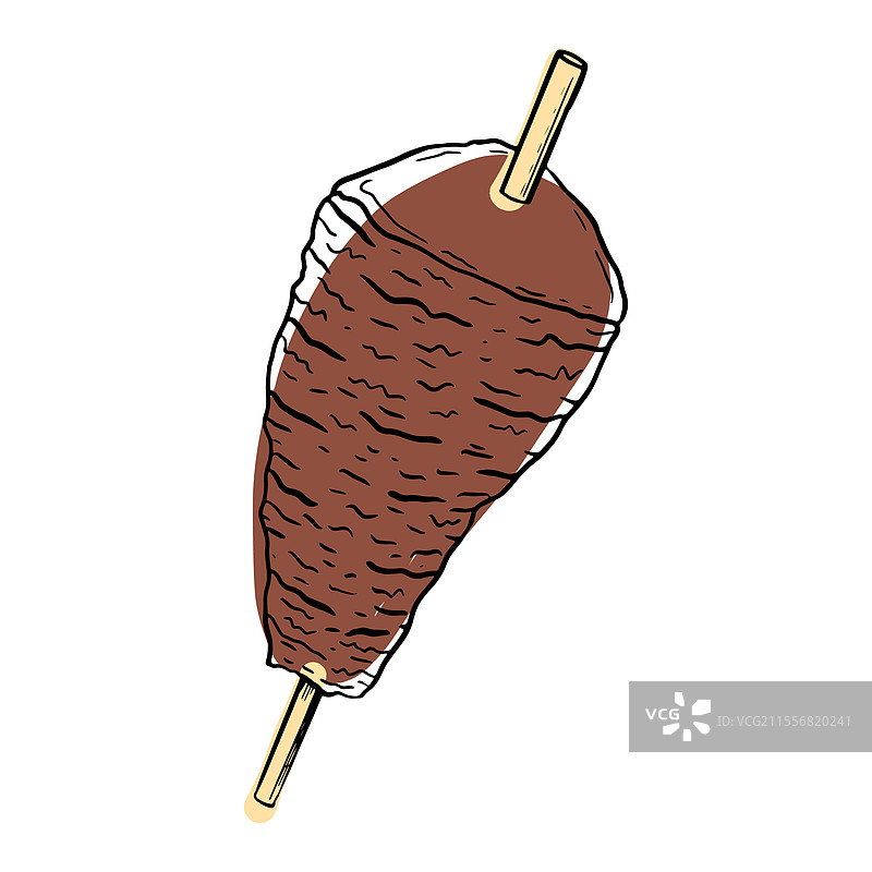 传统土耳其烤肉卷图片素材