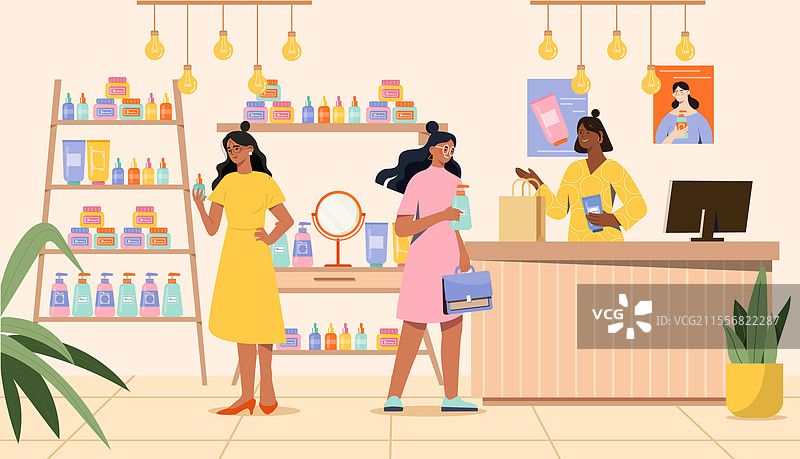 化妆品店图片素材