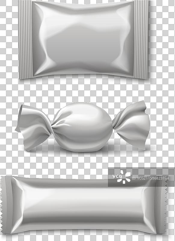 糖果铝箔包装样机图片素材