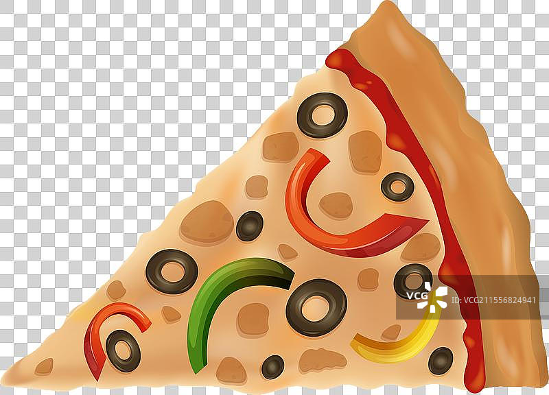 一片快乐的披萨图片素材