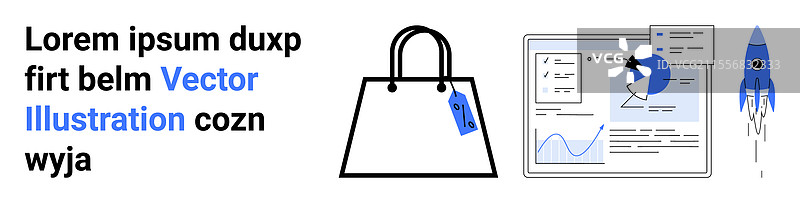 在线购物分析与图表购物图片素材