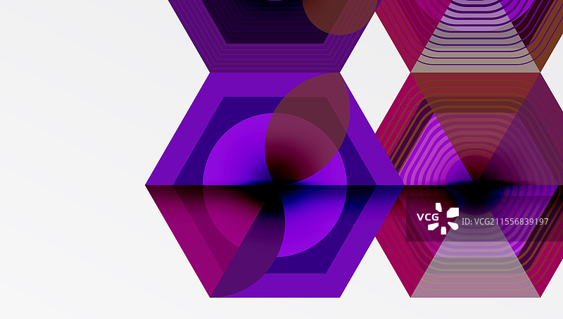 六边形设计几何抽象背景图片素材