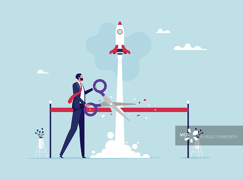 创业公司新产品发布仪式图片素材