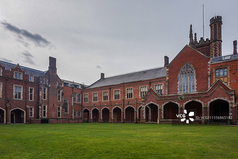 英国北爱尔兰贝尔法斯特女王大学校园风光图片素材