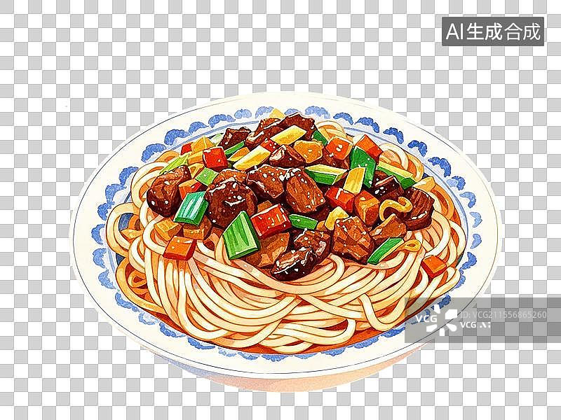 【AI数字艺术】新疆托克逊拌面图片素材