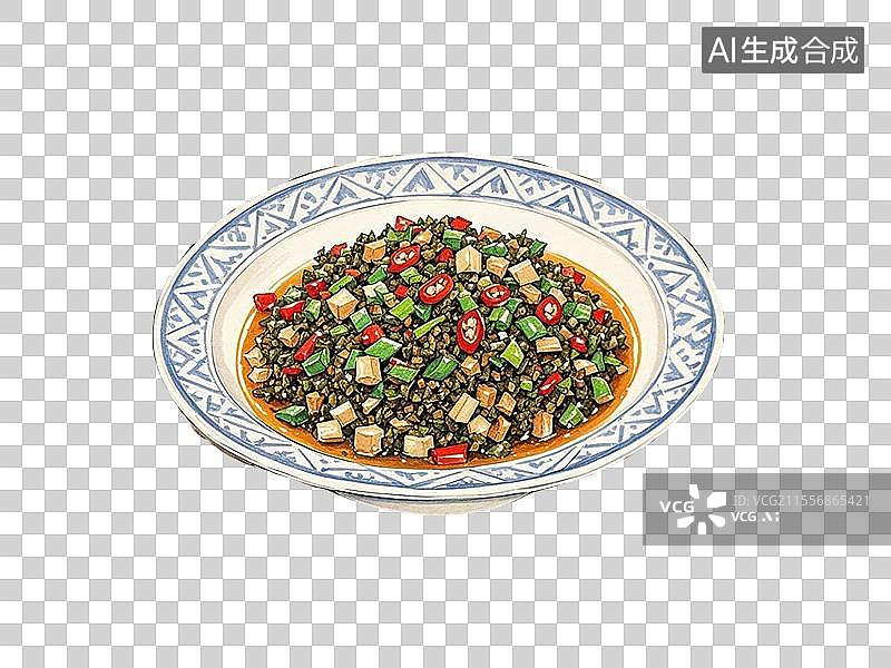 【AI数字艺术】湘西外婆菜图片素材