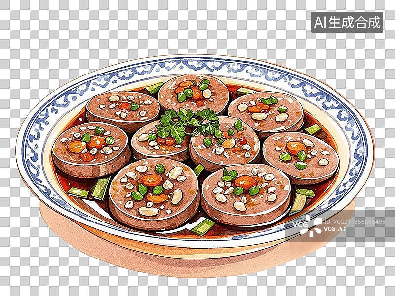 【AI数字艺术】西藏氽灌肠图片素材