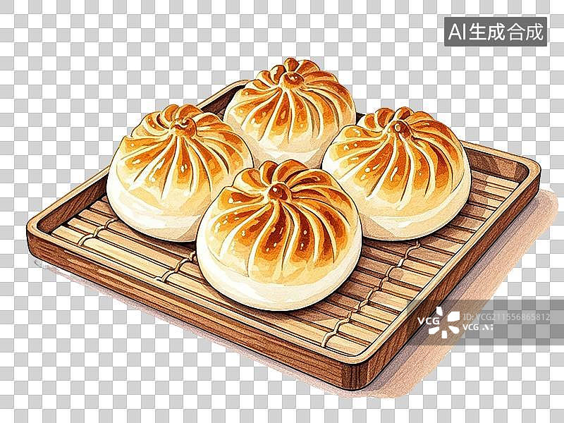 【AI数字艺术】维吾尔族烤包子图片素材