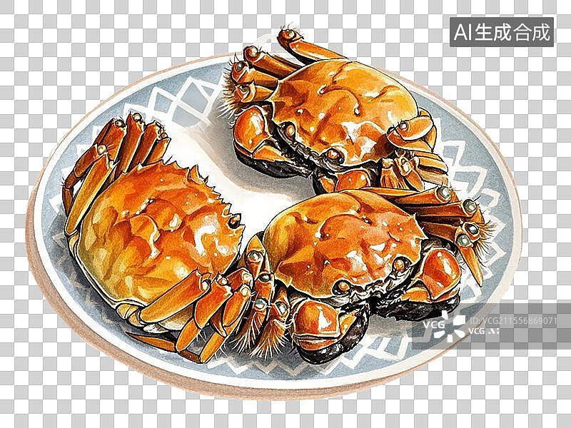 【AI数字艺术】绍兴醉蟹图片素材