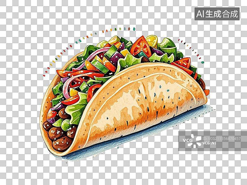 【AI数字艺术】恰帕塔卷饼图片素材