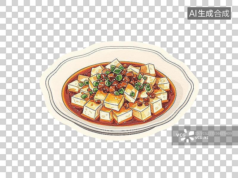 【AI数字艺术】麻婆豆腐图片素材