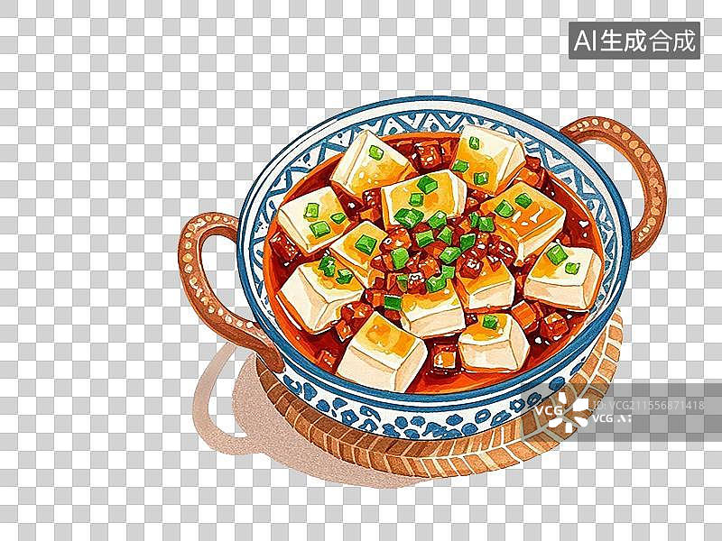【AI数字艺术】麻婆豆腐图片素材