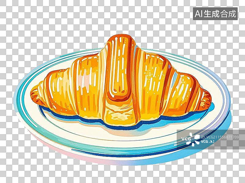 【AI数字艺术】可颂图片素材