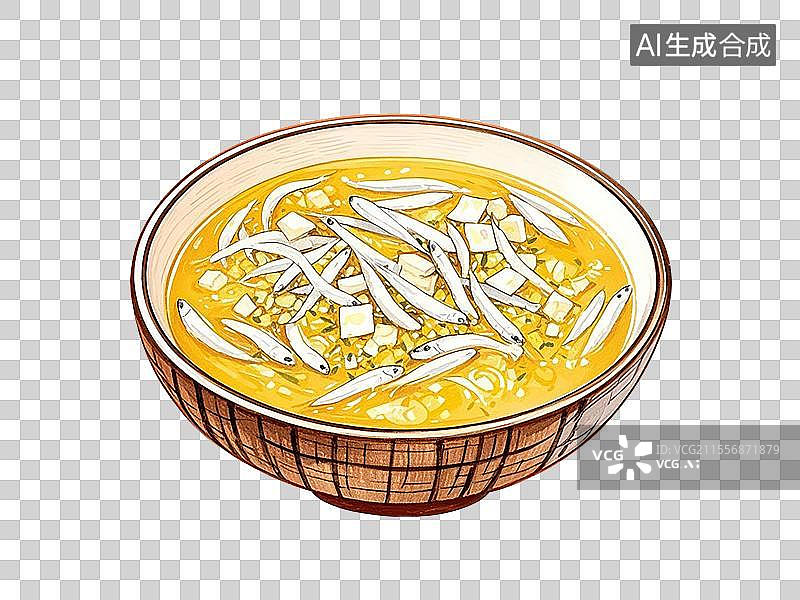 【AI数字艺术】江西鄱阳湖银鱼羹图片素材