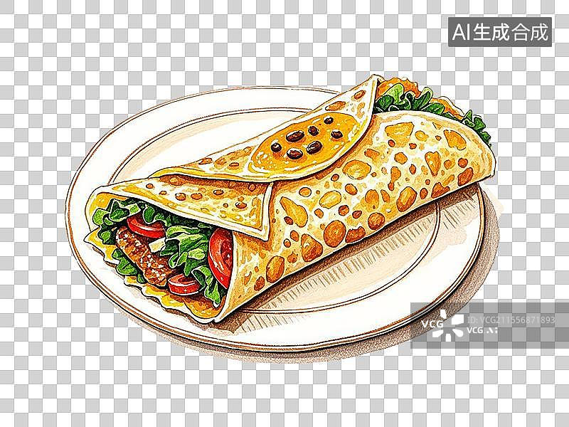 【AI数字艺术】煎饼果子图片素材