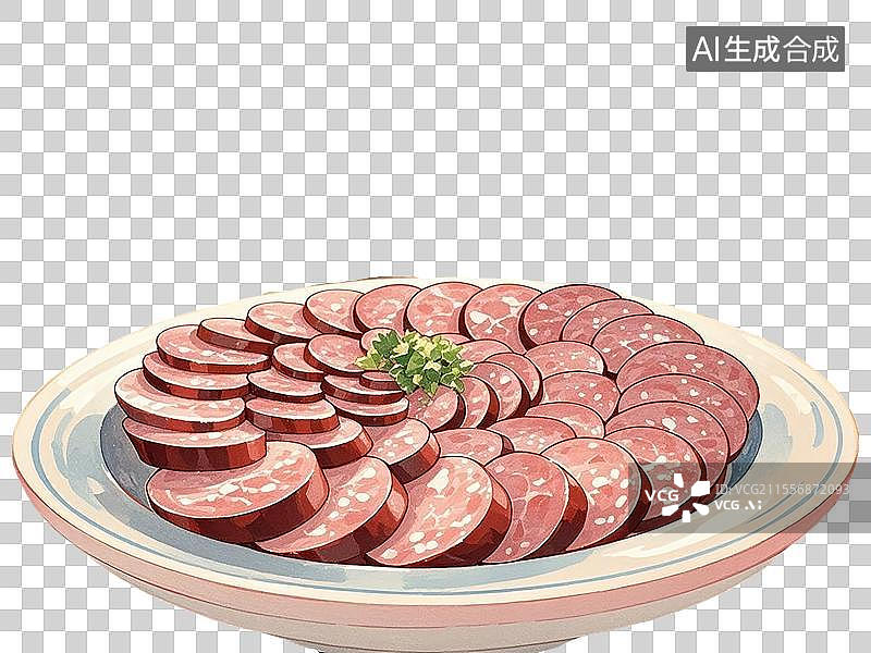 【AI数字艺术】吉林白肉血肠图片素材