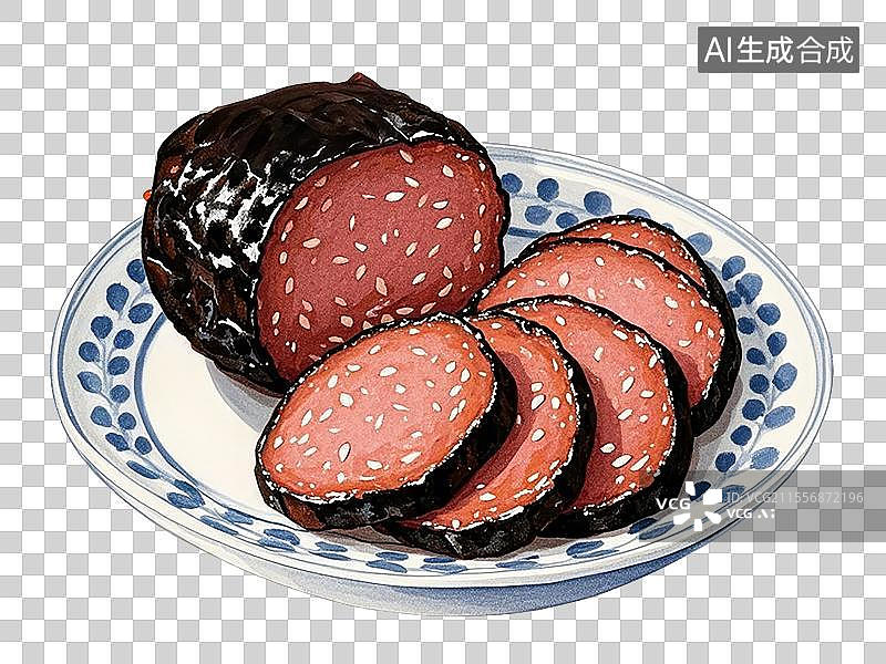 【AI数字艺术】猪血丸子图片素材