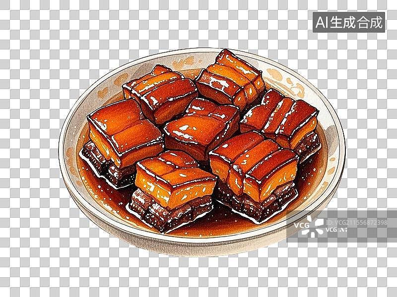 【AI数字艺术】红烧肉图片素材