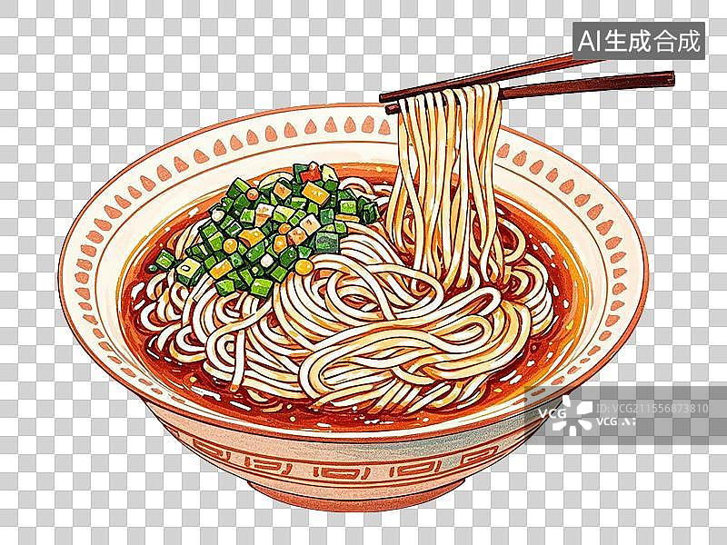 【AI数字艺术】担担面图片素材