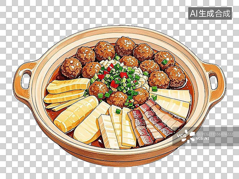 【AI数字艺术】安徽绩溪一品锅图片素材