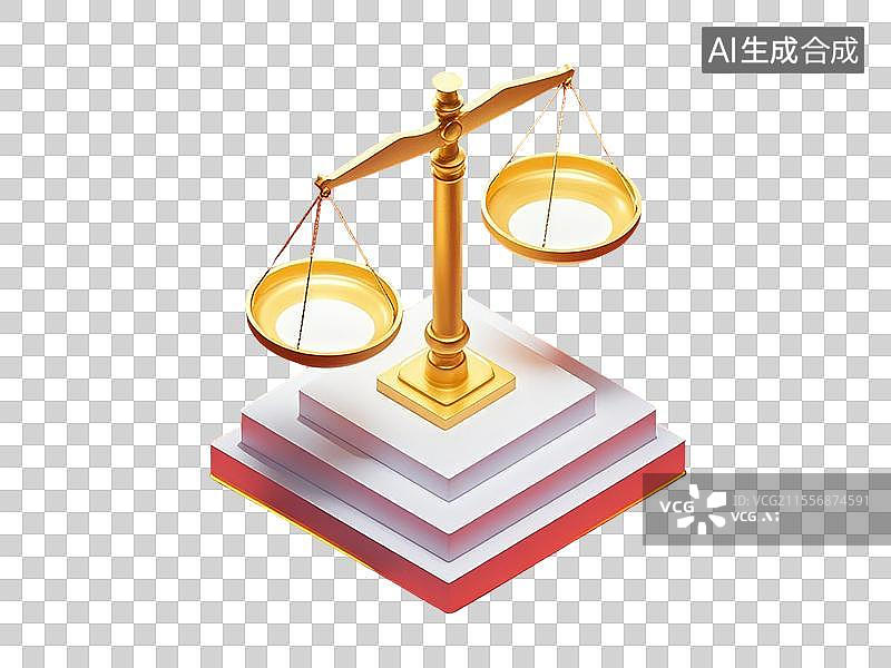 【AI数字艺术】一个天平图片素材