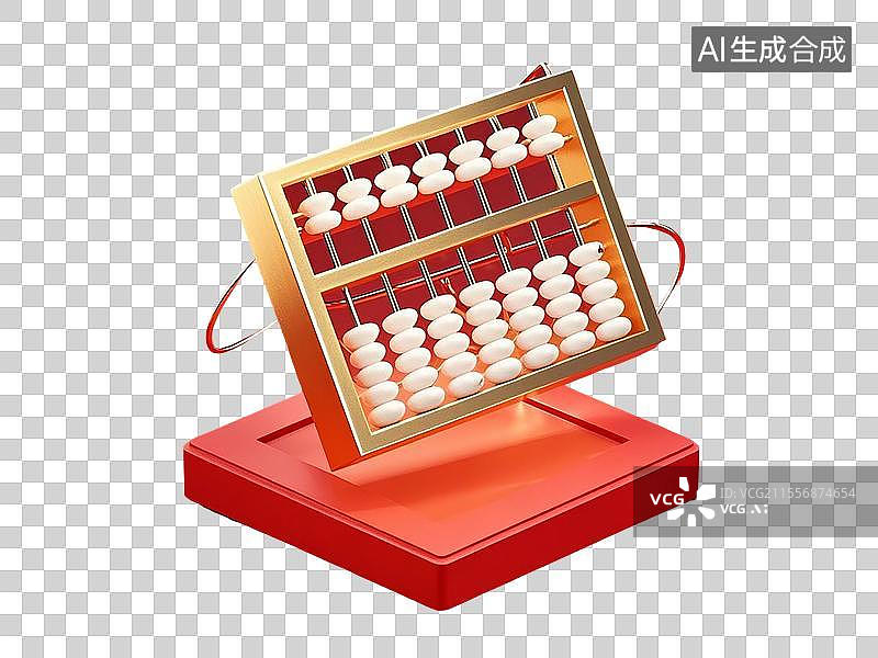 【AI数字艺术】一个算盘图片素材