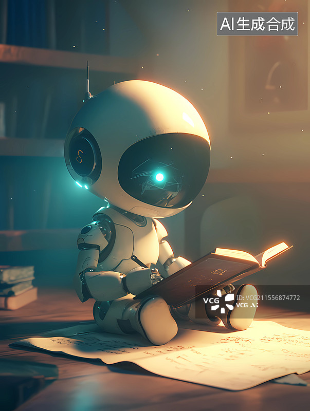 【AI数字艺术】机器人，机器人学习教育，AI，人工智能图片素材