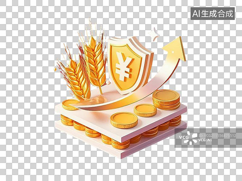 【AI数字艺术】粮食增值和农业系统经济图片素材