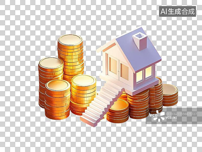 【AI数字艺术】住房公积金概念图片素材