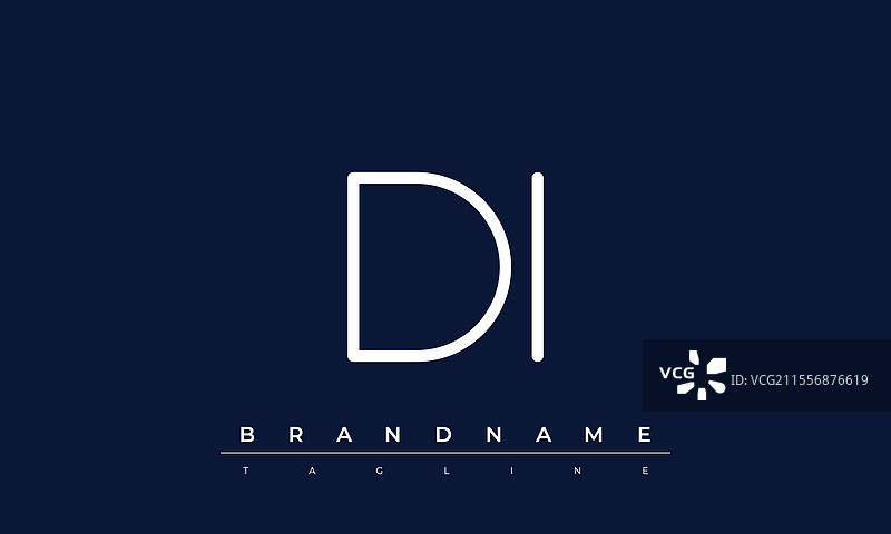 创意字母DI首字母标志图像图片素材