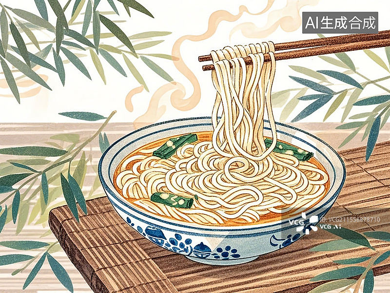【AI数字艺术】传统美食四川邛崃奶汤面图片素材