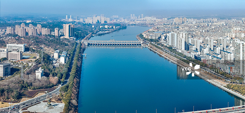 随州市 曾都区 迎宾大道 城市   涢水图片素材