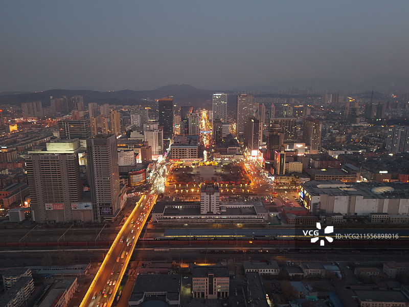 鞍山城市夜景图片素材