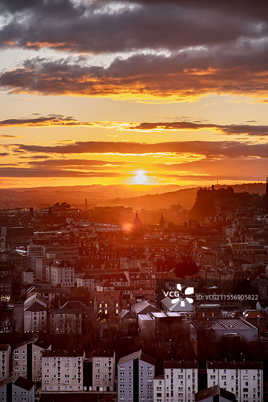 亚瑟王座的日落图片素材