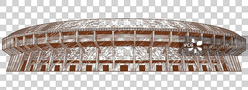 中国深圳城市地标建筑线稿复古木刻版画插画元素图片素材
