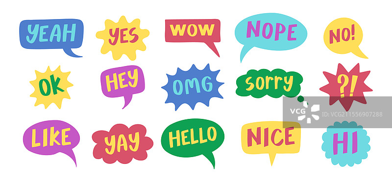 手写文字表达的思维气泡图片素材