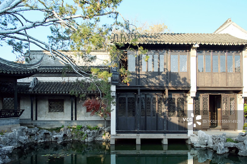 同里古镇耕乐堂庭院景观图片素材