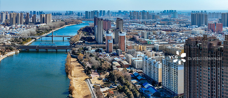 漯河市 郾城区 沙北路 沙河 地标图片素材